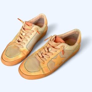 Vintage Havana burnt orange dip dyed unique sneakers size 9